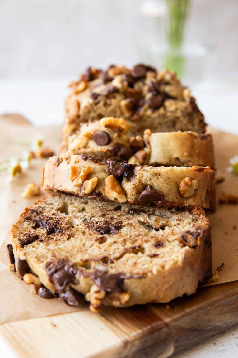 Across photo of date cake slices.