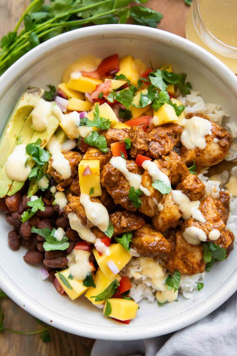 Top shot photo of Mango Habanero Chicken recipe.