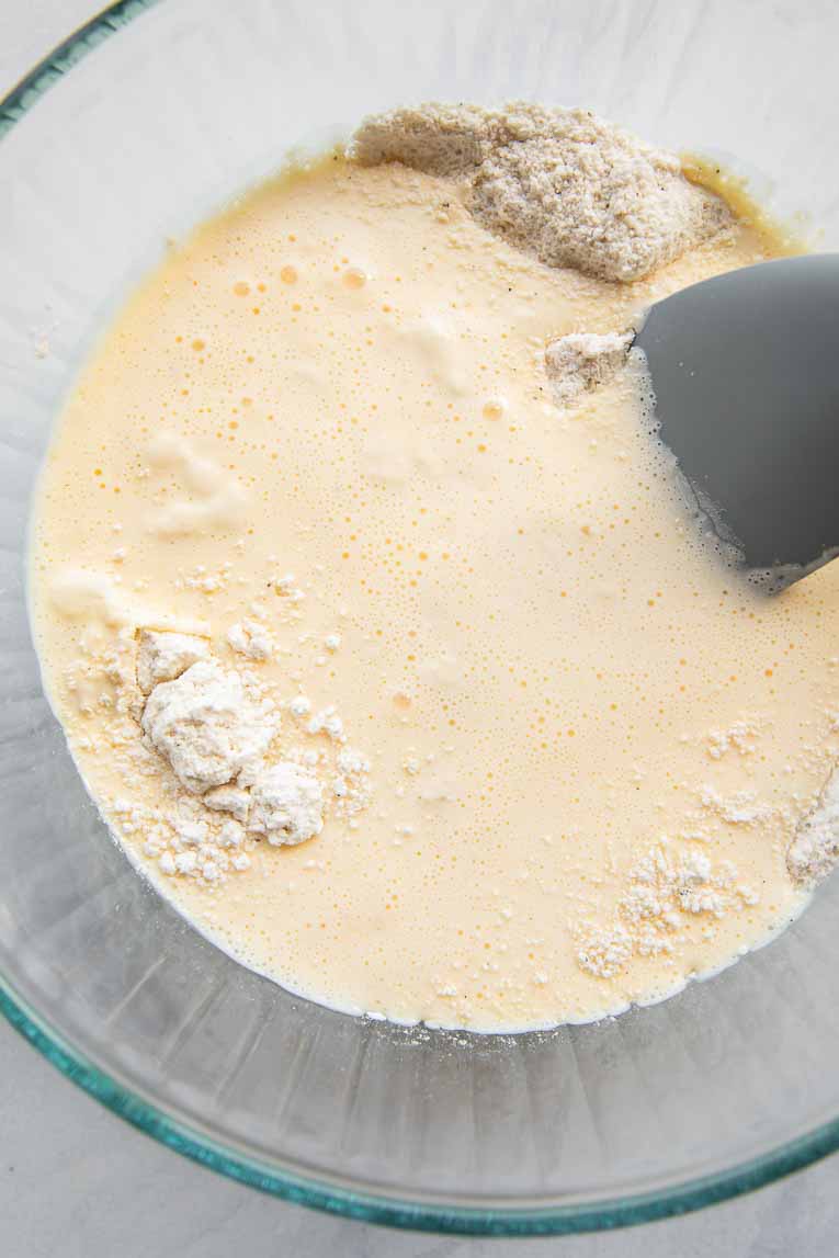 Batter for Savory Protein Waffles.