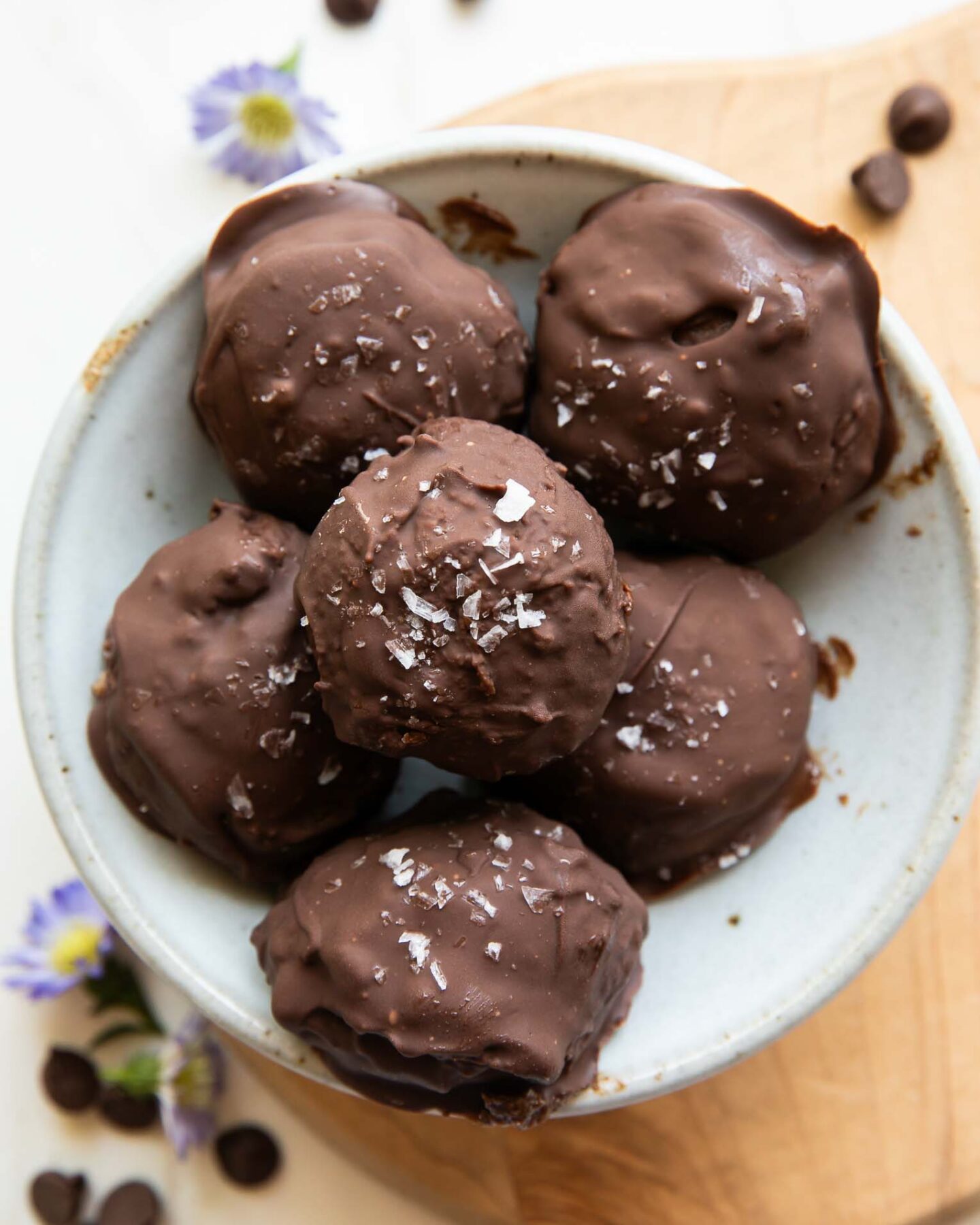 Top photo of Brownie Balls recipe in a bowl.