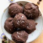 Top photo of Brownie Balls recipe in a bowl.