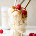 Close up of Greek Yogurt Ice Cream.