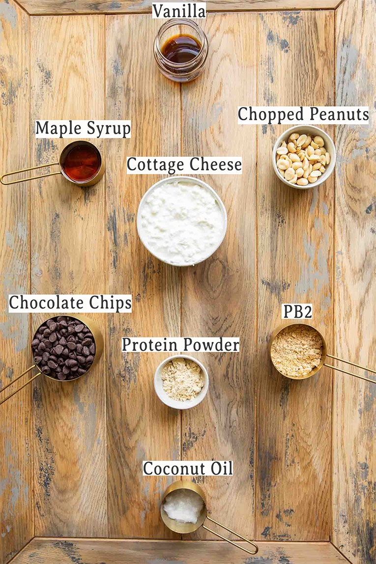 Ingredients in Snickers Protein Bites recipe.