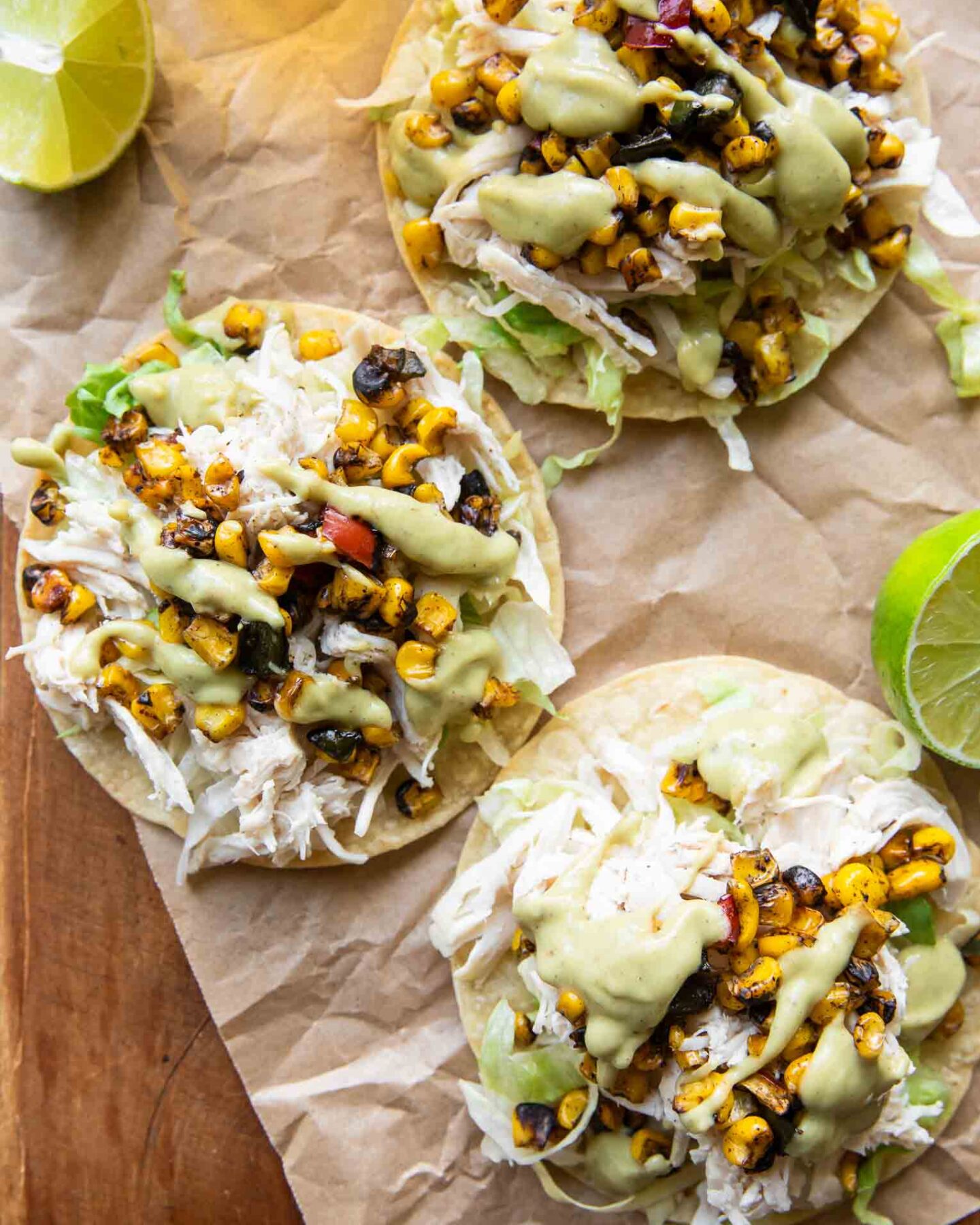 Street Corn Chicken Tostadas recipe.
