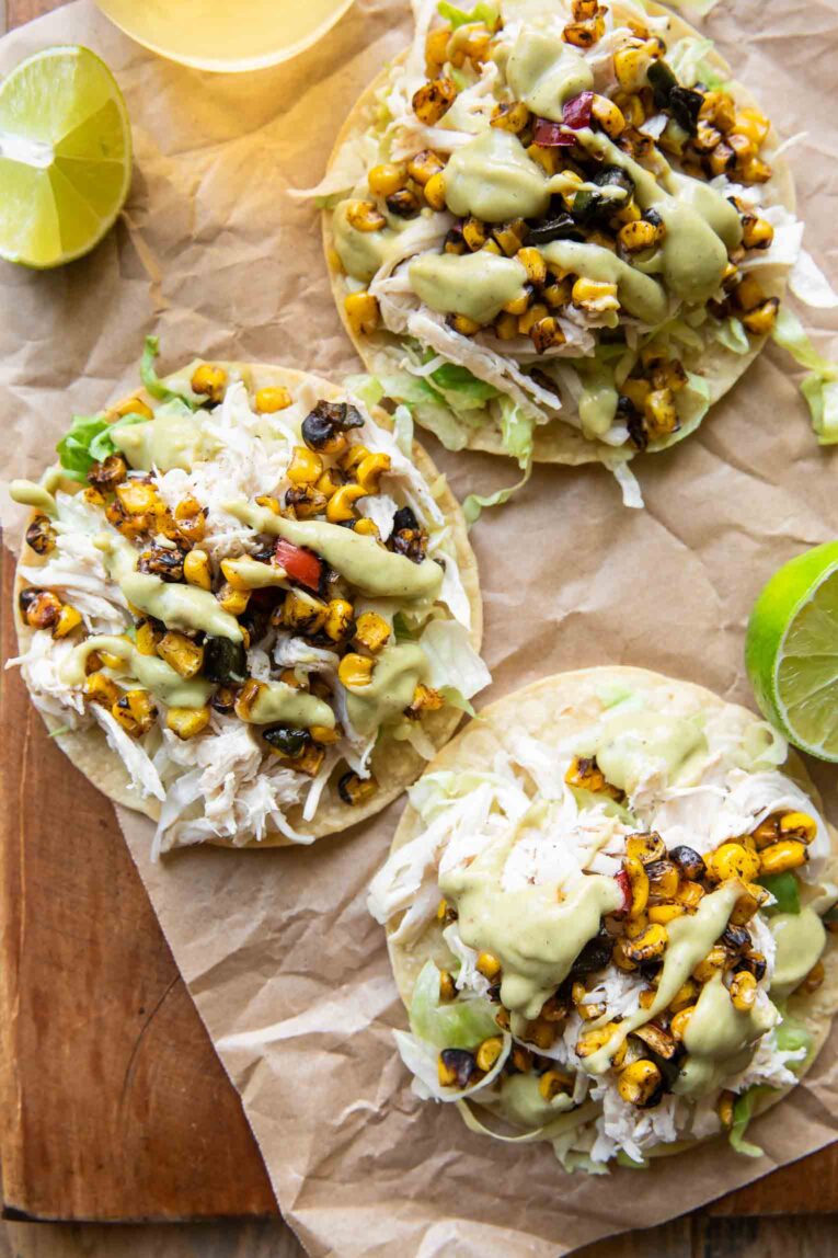 Street Corn Chicken Tostadas recipe.