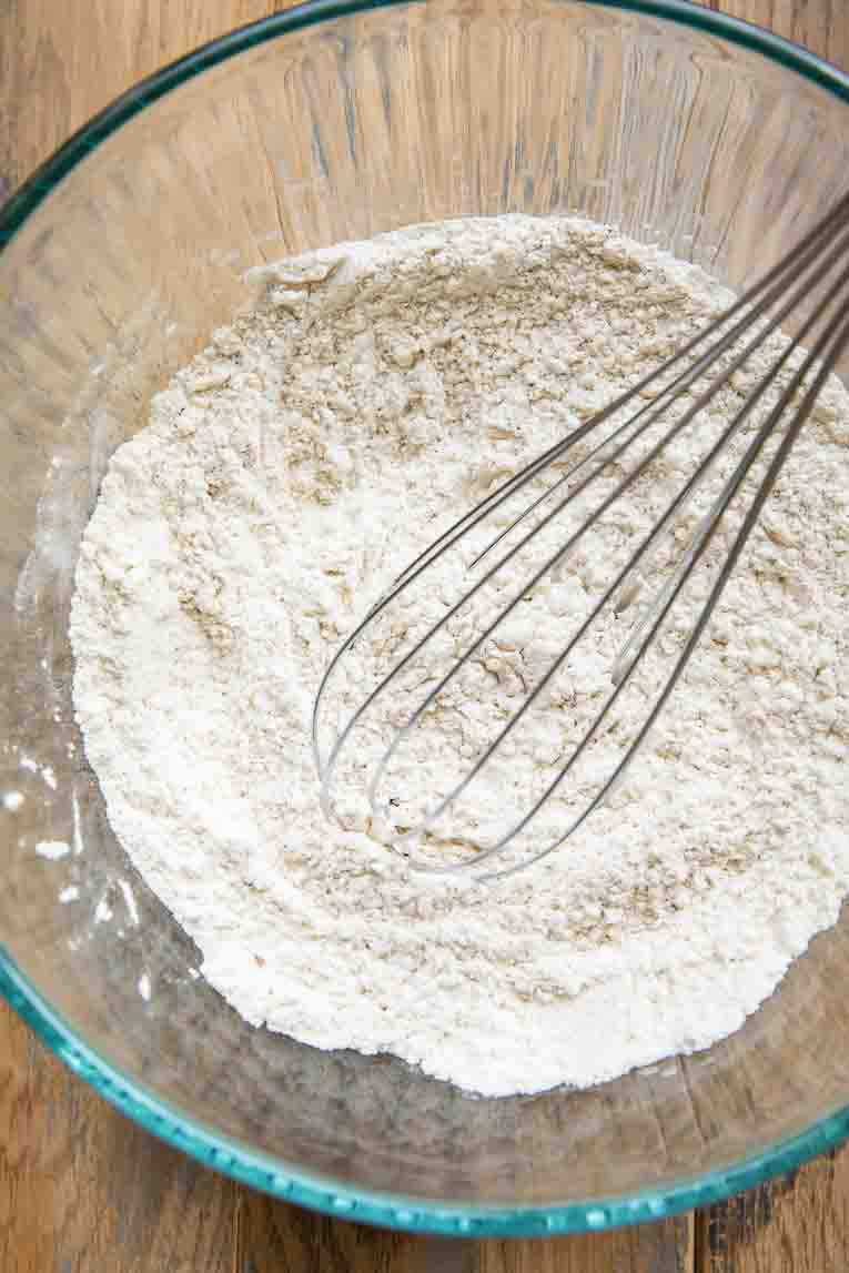 Cinnamon Roll Pancake dry ingredients.