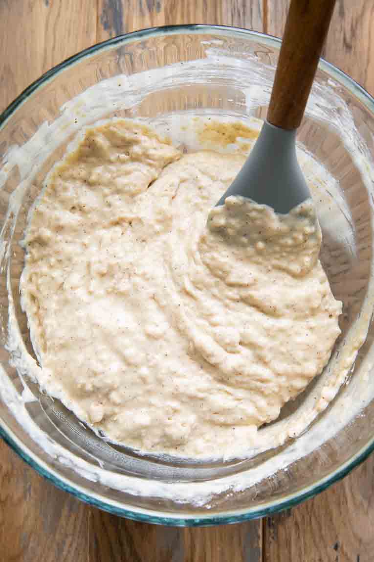 Cinnamon Roll Pancake batter.