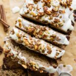 Top view of Cottage Cheese Banana Bread.