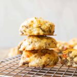 High Protein Egg Biscuits on a cooling rack.