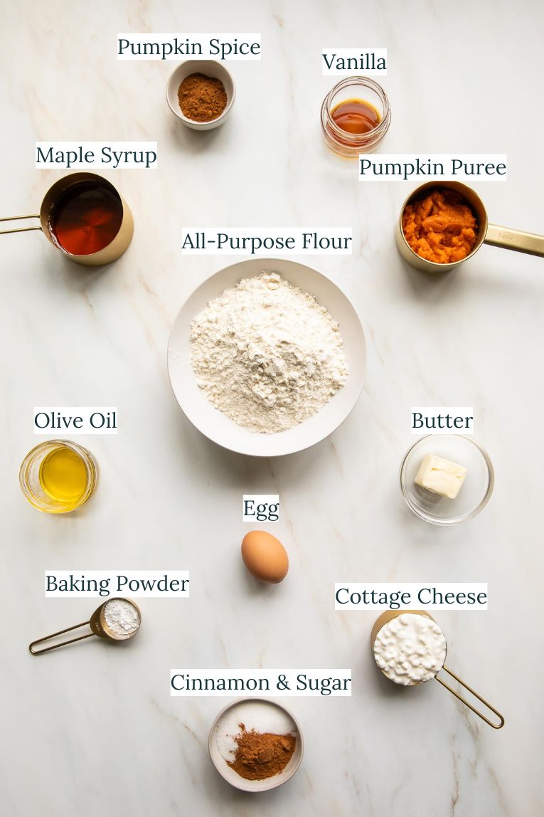 Pumpkin Donut Hole ingredients.