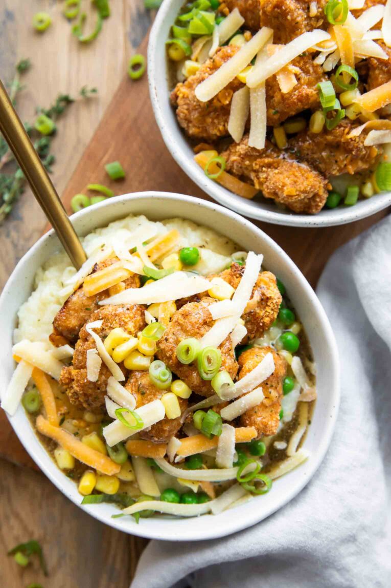 Two Copycat KFC Bowls.