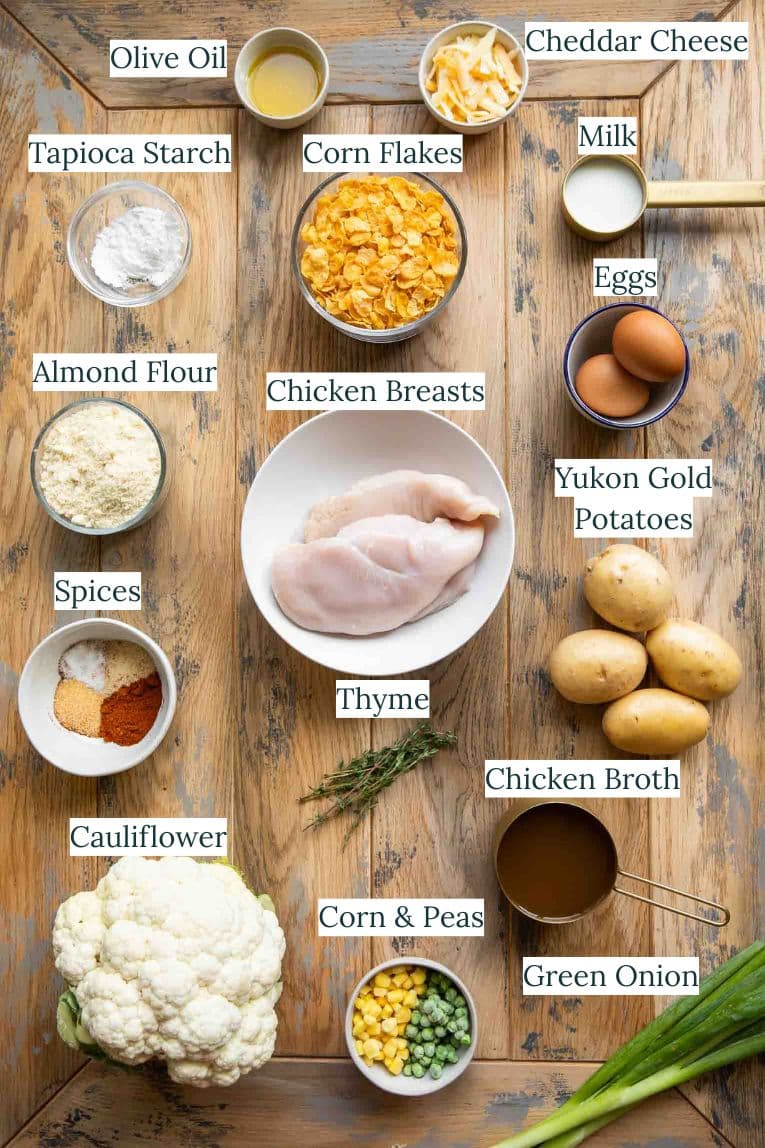 Copycat KFC Bowl ingredients.