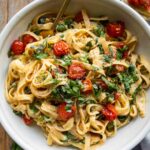 Brie Pasta in a bowl.