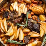 Garlic Miso Pot Roast in a pot.