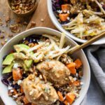 Maple Dijon Chicken and Pear bowls.