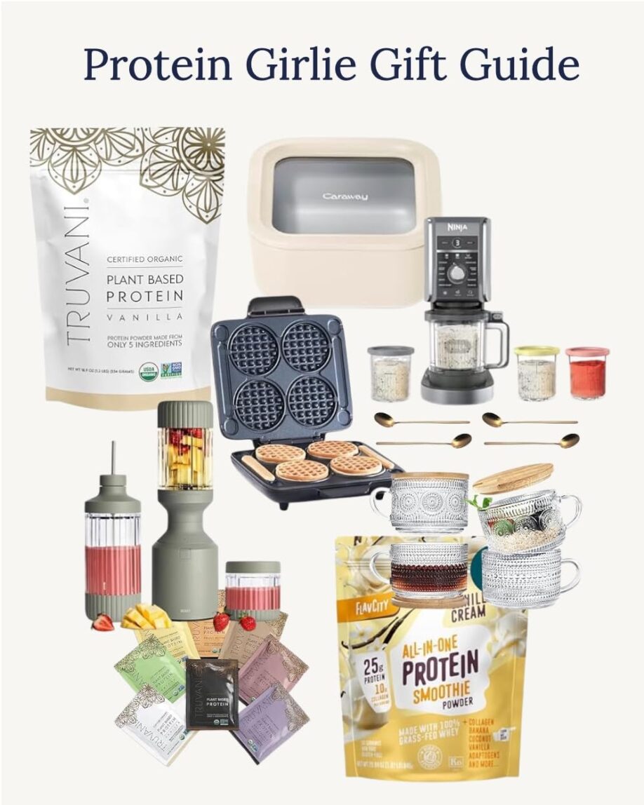 Protein Girlie Gift Guide collage.