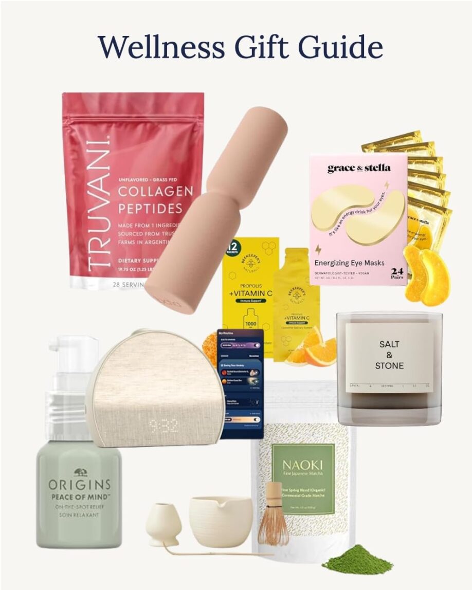 Wellness Gift Guide collage.