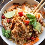 Chili Crisp Glass Noodle Salad in a bowl.