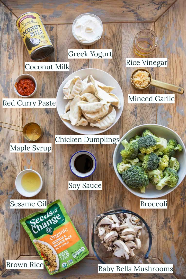 Dumpling Bake Ingredients.