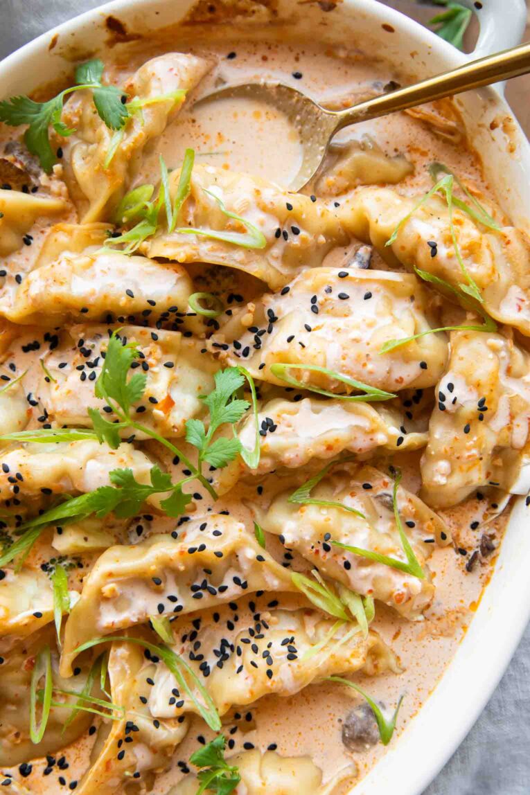 Dumpling Bake in a baking dish.