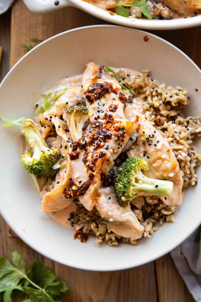 Dumpling Bake in a bowl.