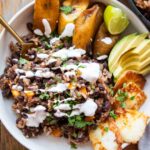 Gallo pinto served in a bowl.