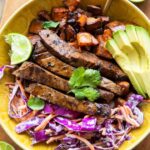 Carne Asada in a bowl.