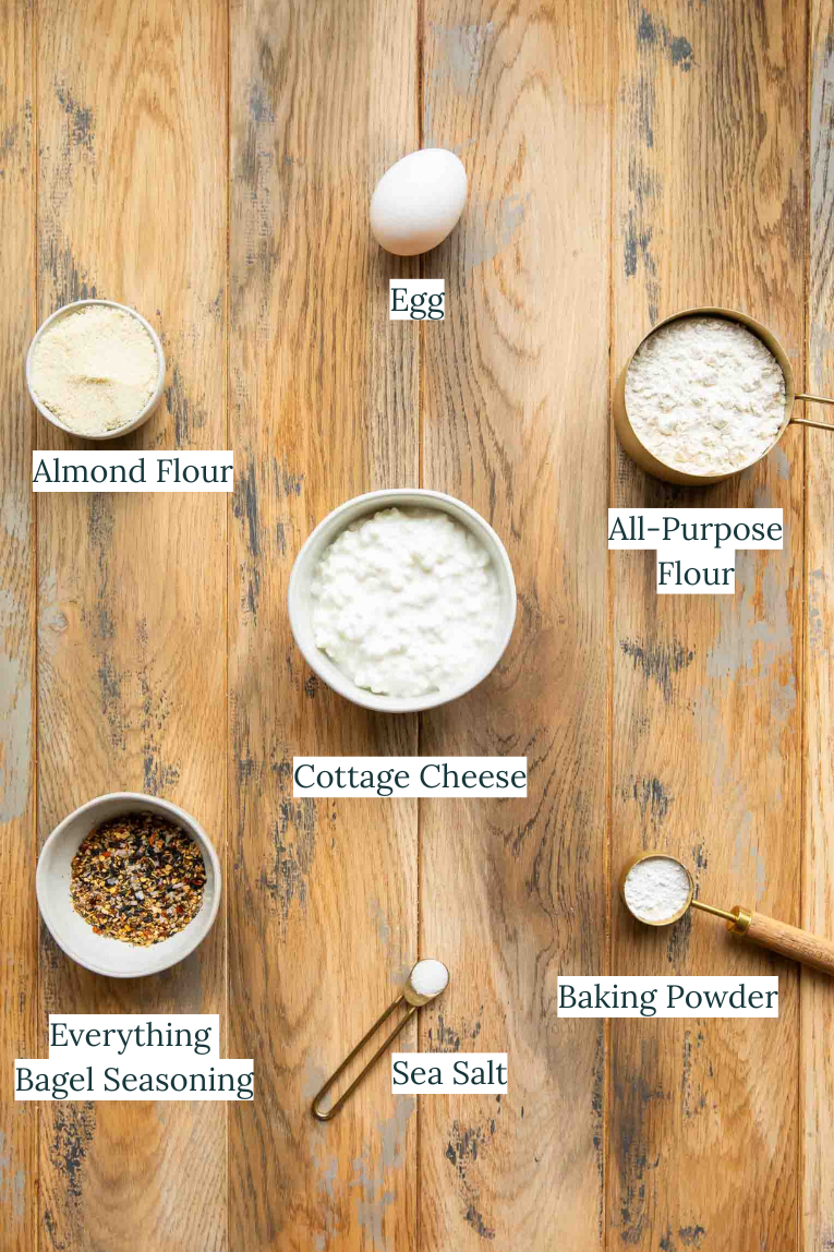 Cottage Cheese Bagel Ingredients.