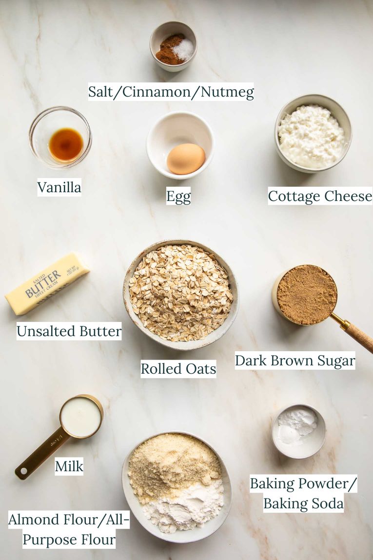 Oatmeal cream pie ingredients.