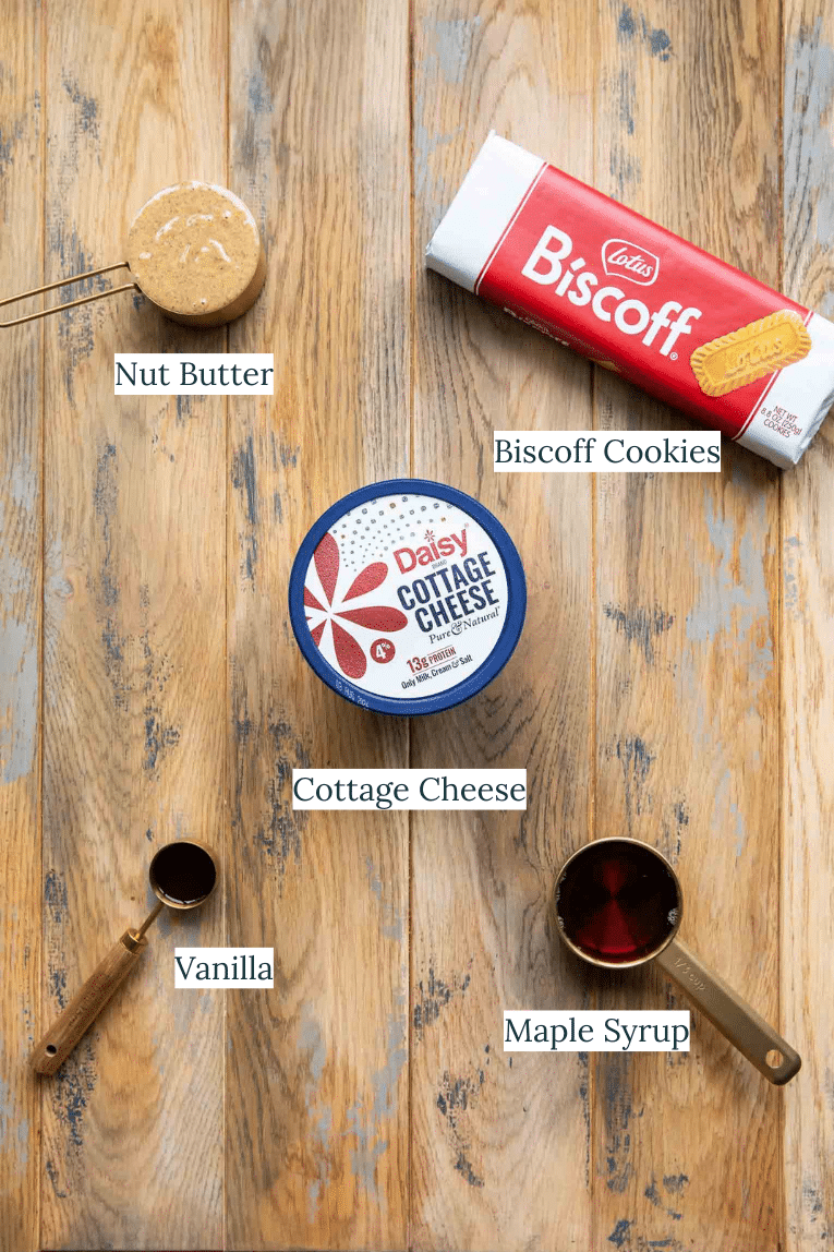 Biscoff Ice Cream Ingredients.