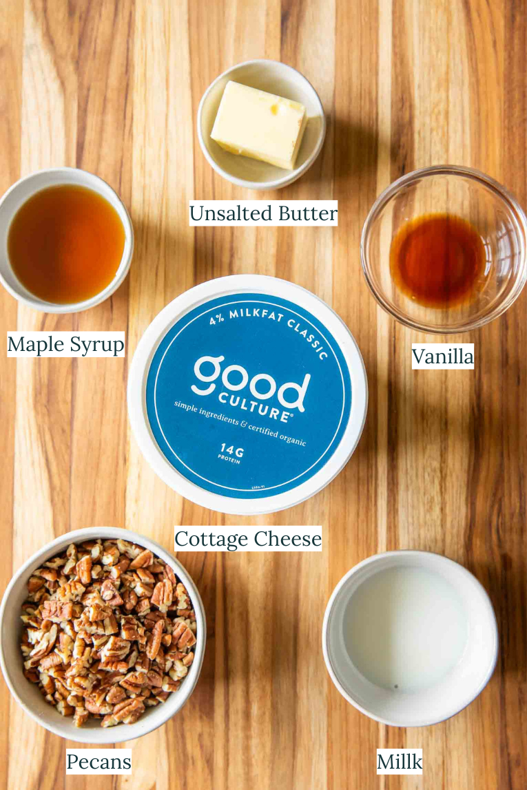 Butter Pecan Ice Cream Ingredients.