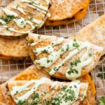 Beef Quesadillas on a cooling rack.