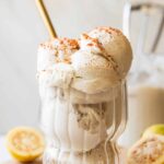 Guava Ice Cream in a glass.