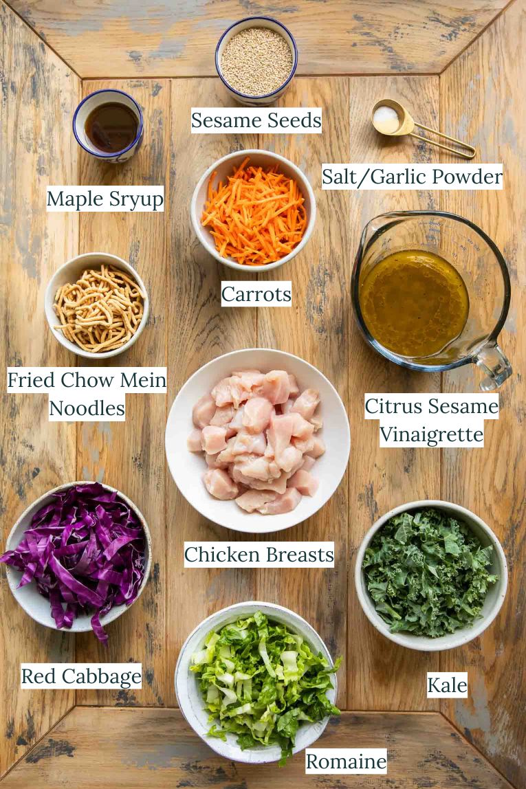 Chicken Sesame Crunch ingredients.